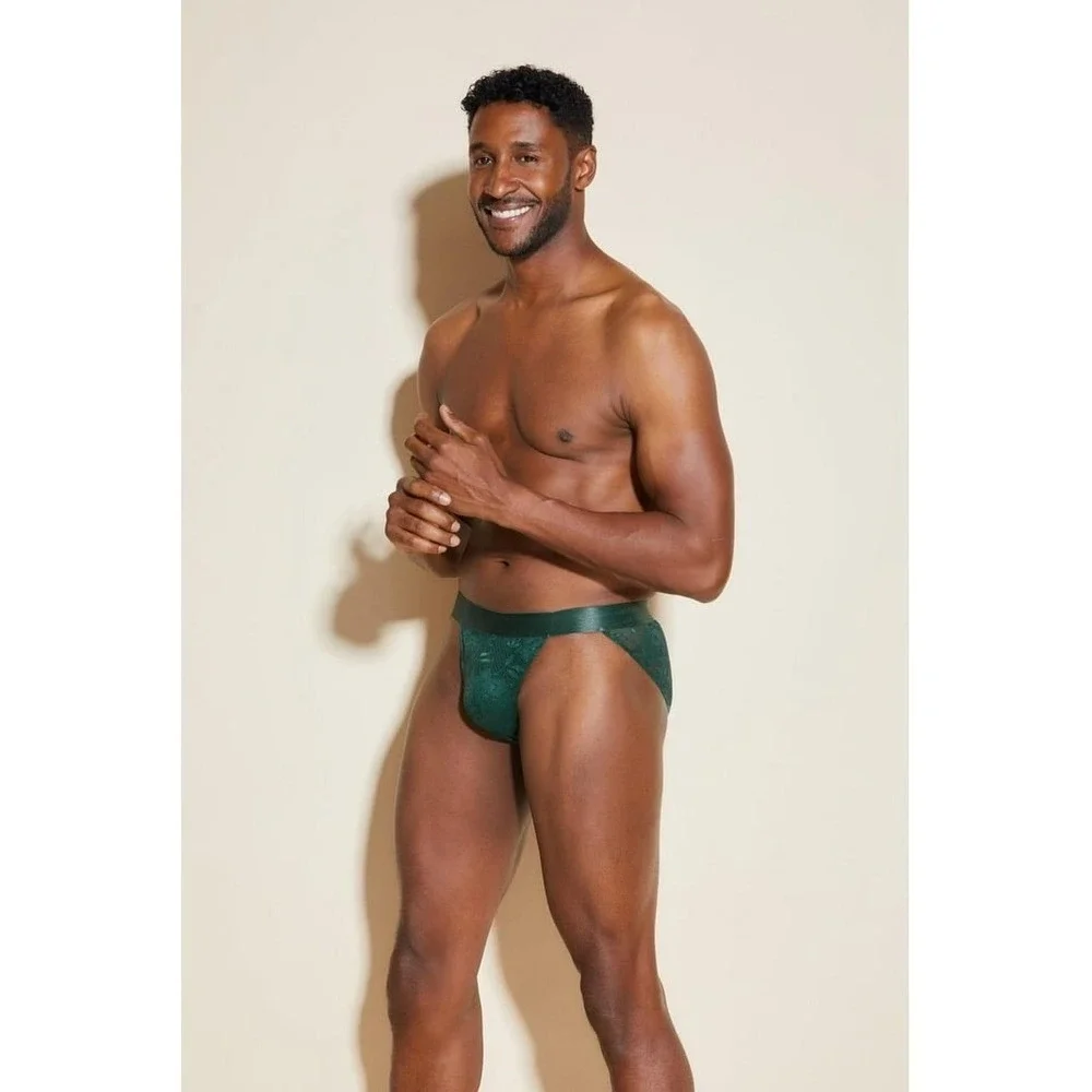 Cosabella Never Say Never Luxury Lace Brief Congo Green Size‎ L